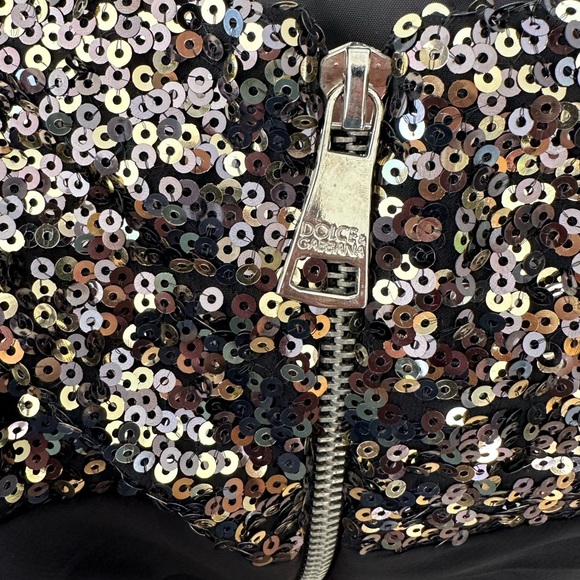 Alice & Olivia Black & Sequin ✨🖤Peplum Cocktail dress! 🥂 - Picture 6 of 13